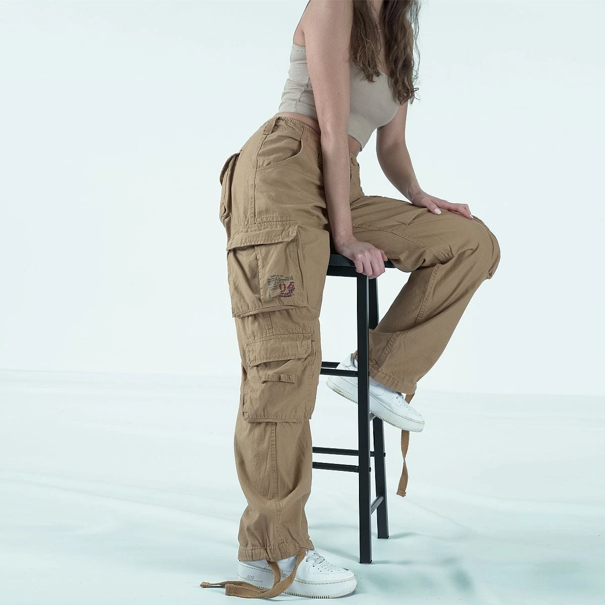 Surplus Ladies Airborne Vintage Trousers Coyote - Image 3