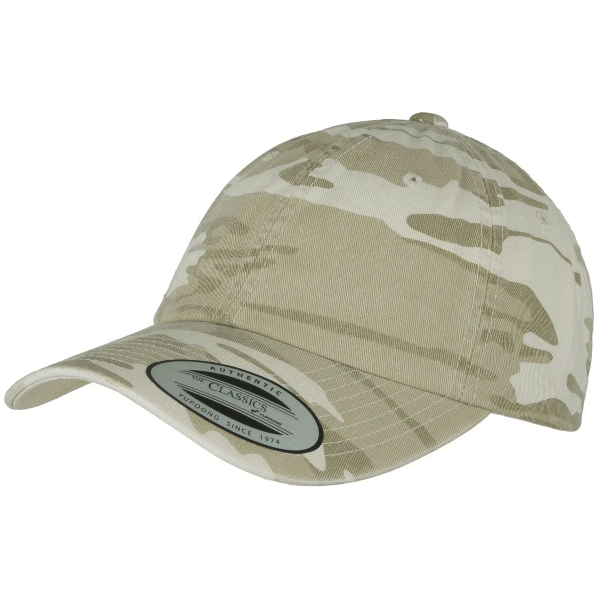 YP Low Profile Camo Washed Cap Sandstorm 3 YP Low Profile Camo Washed Cap Sandstorm - Image 3