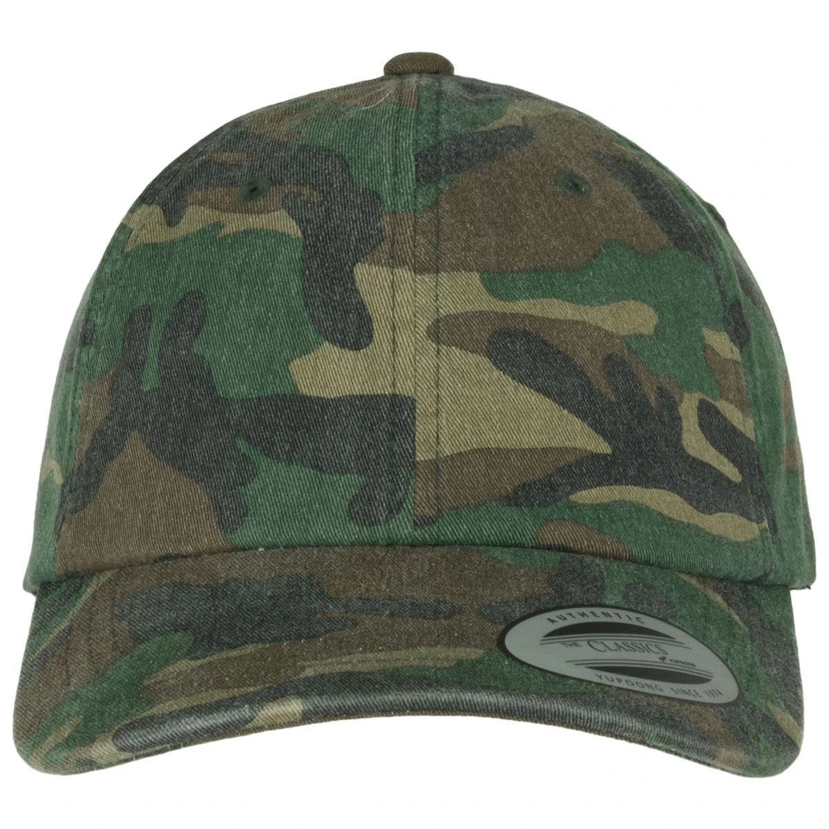 YP Low Profile Camo Washed Cap Woodland 2 YP Low Profile Camo Washed Cap Woodland - Image 2