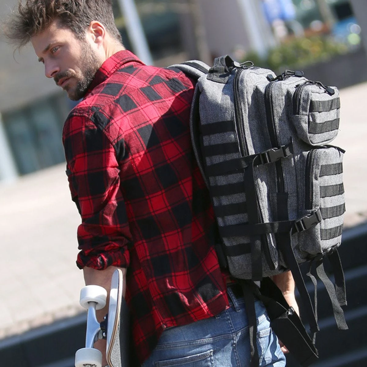 Brandit Check Shirt Red / Black 5 Brandit Check Shirt Red / Black - Image 5