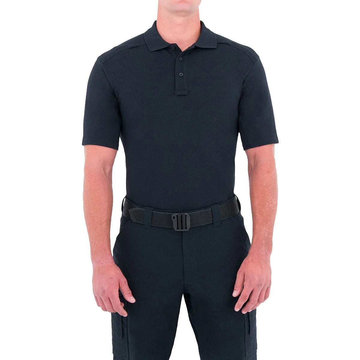 First Tactical Men's Cotton Short Sleeve Polo With Pen Pocket Midnight Navy 3 First Tactical Men's Cotton Short Sleeve Polo With Pen Pocket Midnight Navy - Image 3