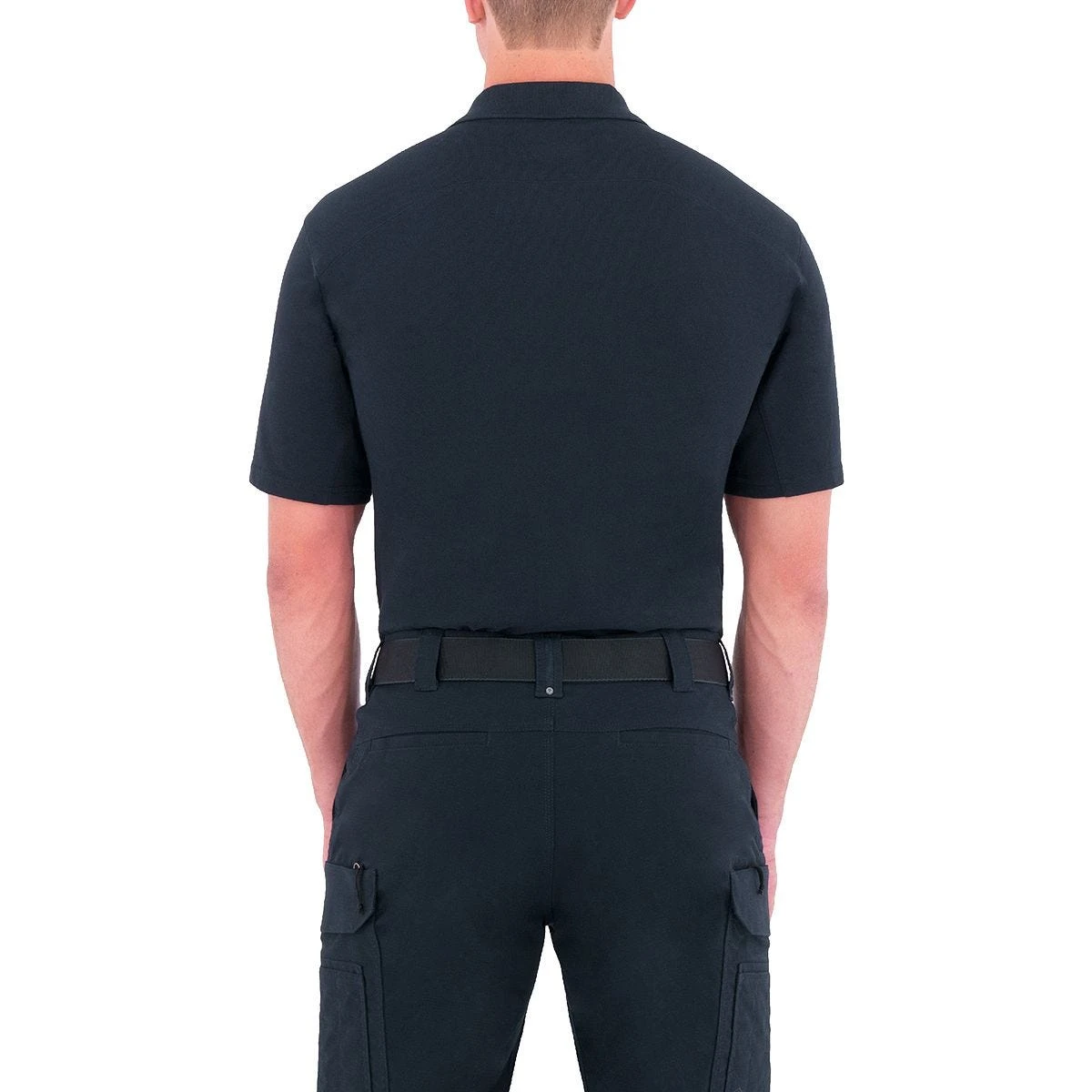First Tactical Men's Cotton Short Sleeve Polo With Pen Pocket Midnight Navy 4 First Tactical Men's Cotton Short Sleeve Polo With Pen Pocket Midnight Navy - Image 4