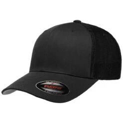 Flexfit Mesh Trucker Cap Black -Brandit Shop flexfit mesh trucker cap black 003 1