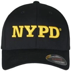 Flexfit NYPD 3D Logo Cap Black -Brandit Shop flexfit nypd 3d logo black 002 12