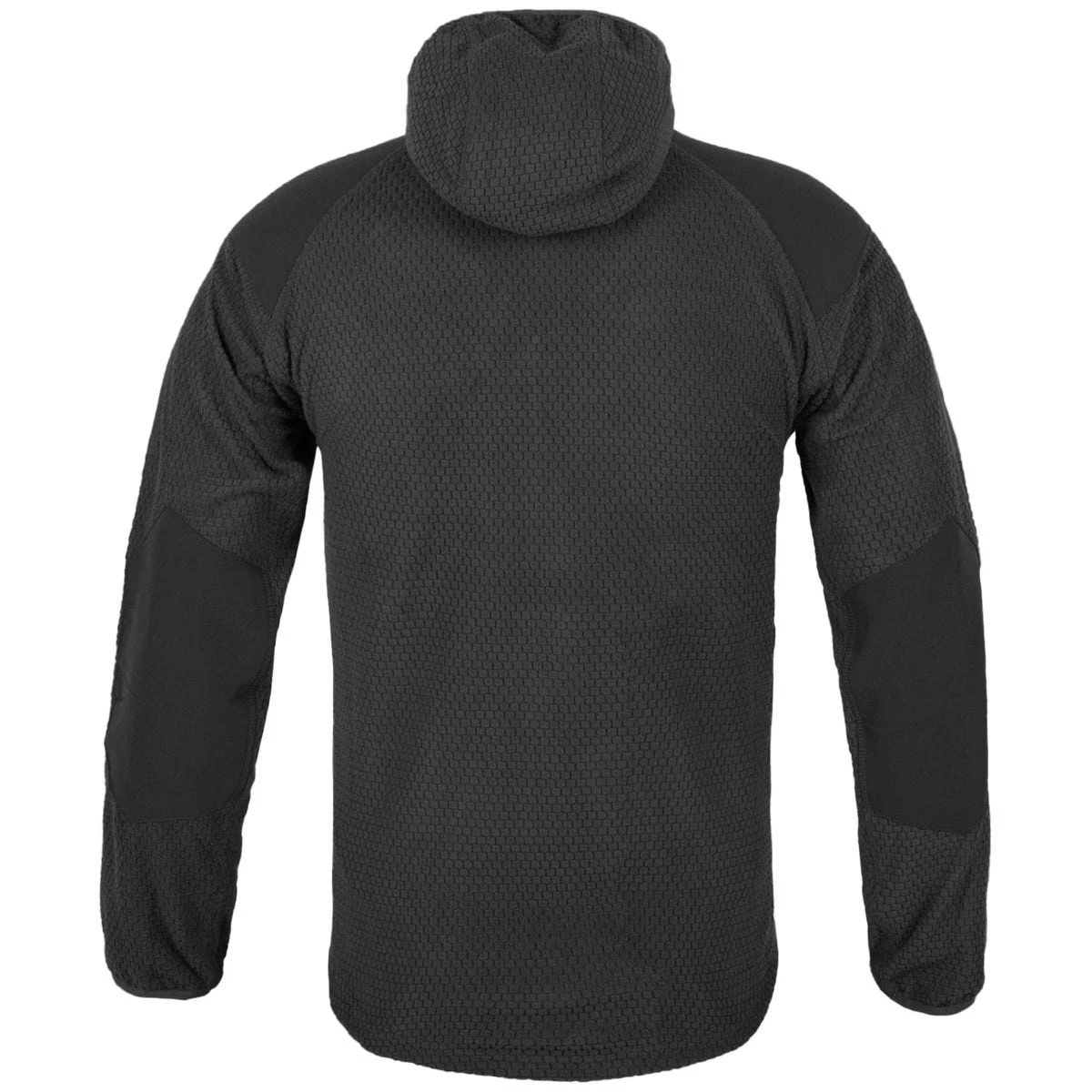 Helikon Alpha Hoodie Jacket Grid Fleece Black 2 Helikon Alpha Hoodie Jacket Grid Fleece Black - Image 2
