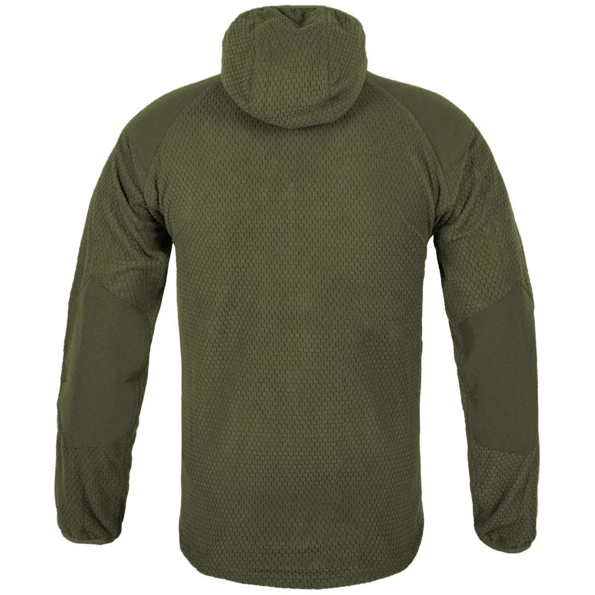 Helikon Alpha Hoodie Jacket Grid Fleece Olive Green 2 Helikon Alpha Hoodie Jacket Grid Fleece Olive Green - Image 2