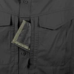 Helikon Defender Mk2 Short Sleeve Shirt Black -Brandit Shop helikon defender mk2 short sleeve shirt black 4