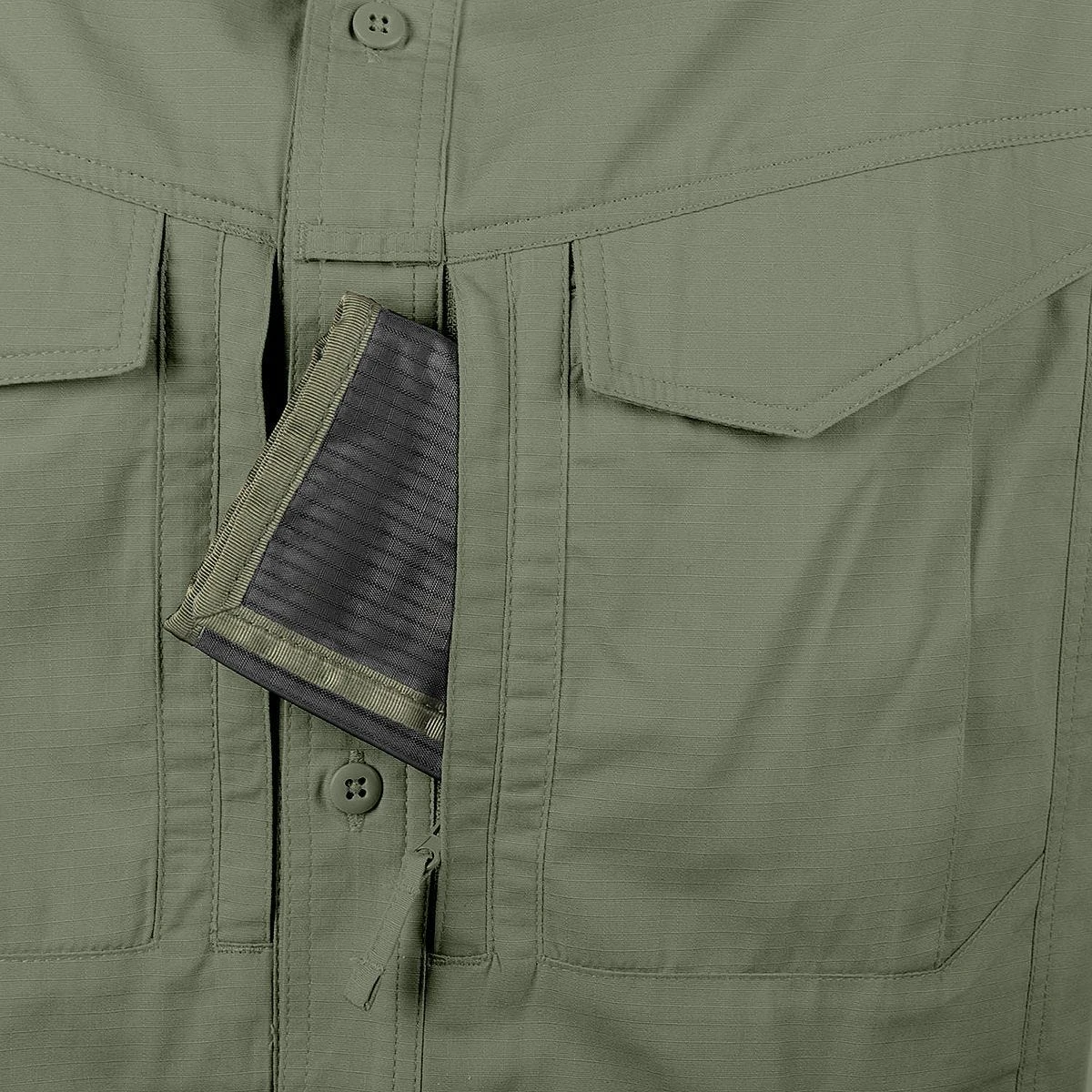Helikon Defender Mk2 Long Sleeve Shirt Olive Green 4 Helikon Defender Mk2 Long Sleeve Shirt Olive Green - Image 4
