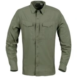 Helikon Defender Mk2 Tropical Shirt Long Sleeve Dark Olive -Brandit Shop helikon defender mk2 tropical shirt dark olive 2