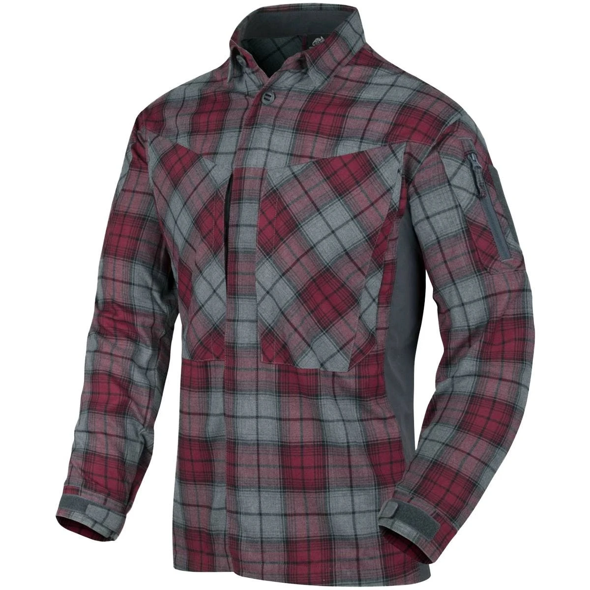 Helikon MBDU Flannel Shirt Ruby Plaid 1 Helikon MBDU Flannel Shirt Ruby Plaid