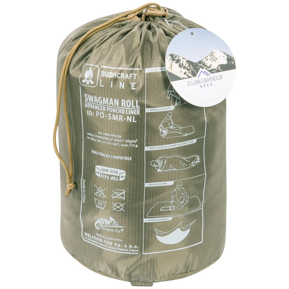 Helikon Swagman Roll Poncho Climashield Apex Coyote 2 Helikon Swagman Roll Poncho Climashield Apex Coyote - Image 2