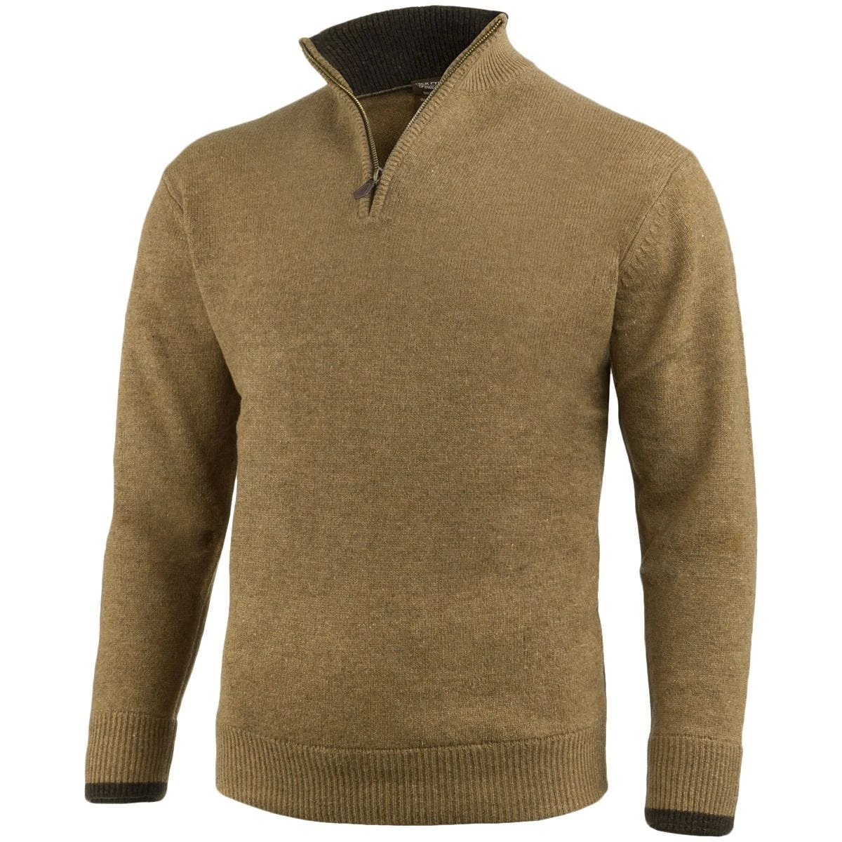 Jack Pyke Ashcombe Zip Neck Pullover Barley 1 Jack Pyke Ashcombe Zip Neck Pullover Barley