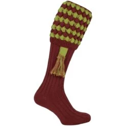 Jack Pyke Pebble Shooting Socks Burgundy