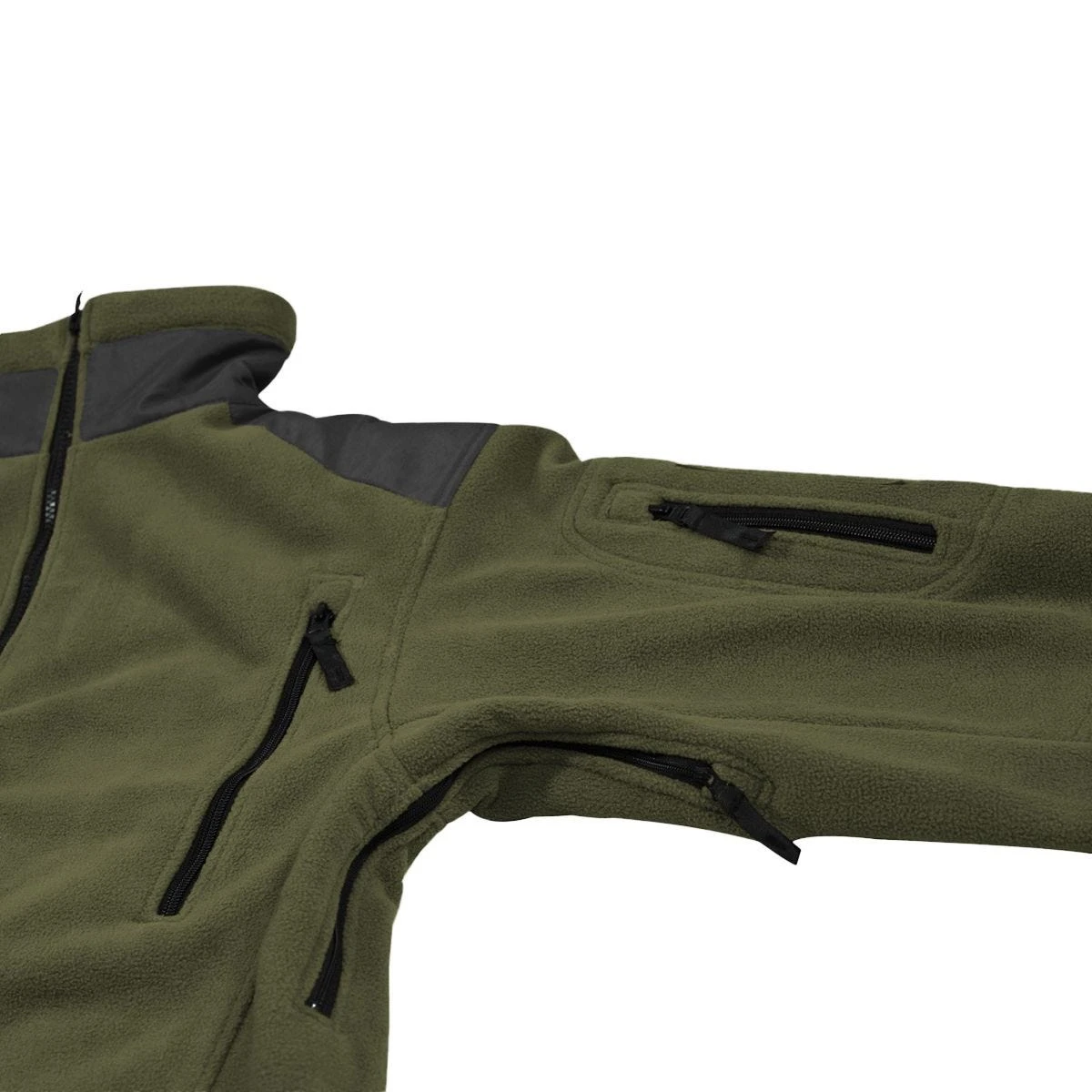 MFH Heavy Strike Fleece Jacket OD Green 3 MFH Heavy Strike Fleece Jacket OD Green - Image 3