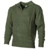 MFH Navy Sweater Acrylic OD Green -Brandit Shop mfh navy sweater acrylic od green 001