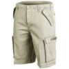 Mil-Tec Paratrooper Cargo Shorts Prewashed Khaki -Brandit Shop mil tec paratrooper cargo shorts prewashed khaki 1