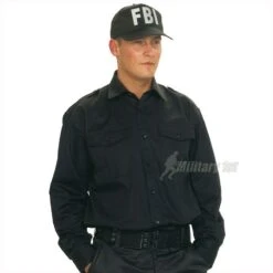 Mil-Tec FBI Baseball Cap With Plastic Band Black -Brandit Shop mil tec baseball cap plastic fbi 2 1