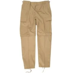 Mil-Tec Zip-Off Combat Trousers Khaki