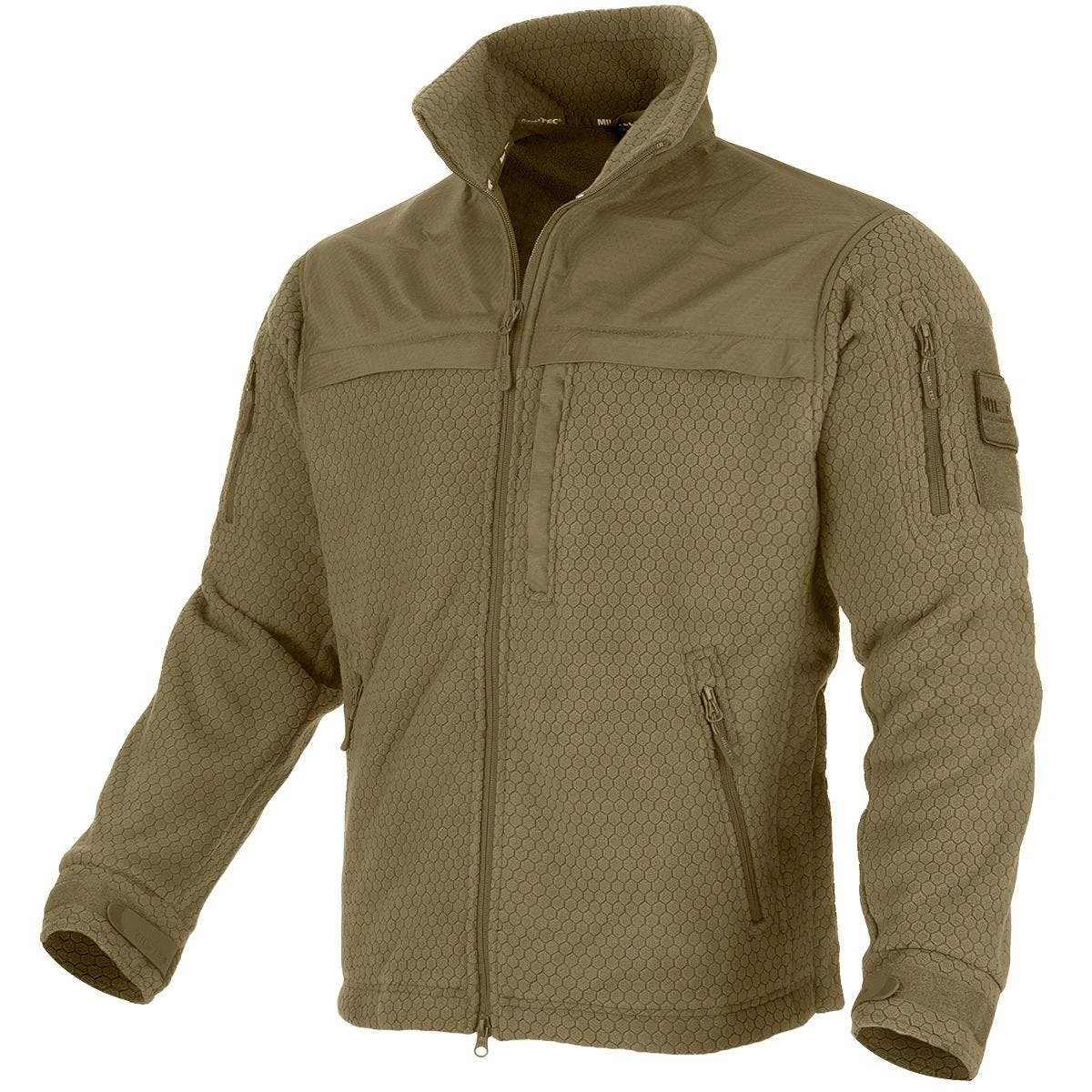Mil-Tec Elite Fleece Hextac Jacket Dark Coyote 1 Mil-Tec Elite Fleece Hextac Jacket Dark Coyote