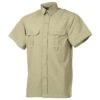 Fox Outdoor Short Sleeve Outdoor Shirt Khaki 2 Fox Outdoor Short Sleeve Outdoor Shirt Khaki -Brandit Shop outdoor shirt khaki 001 1