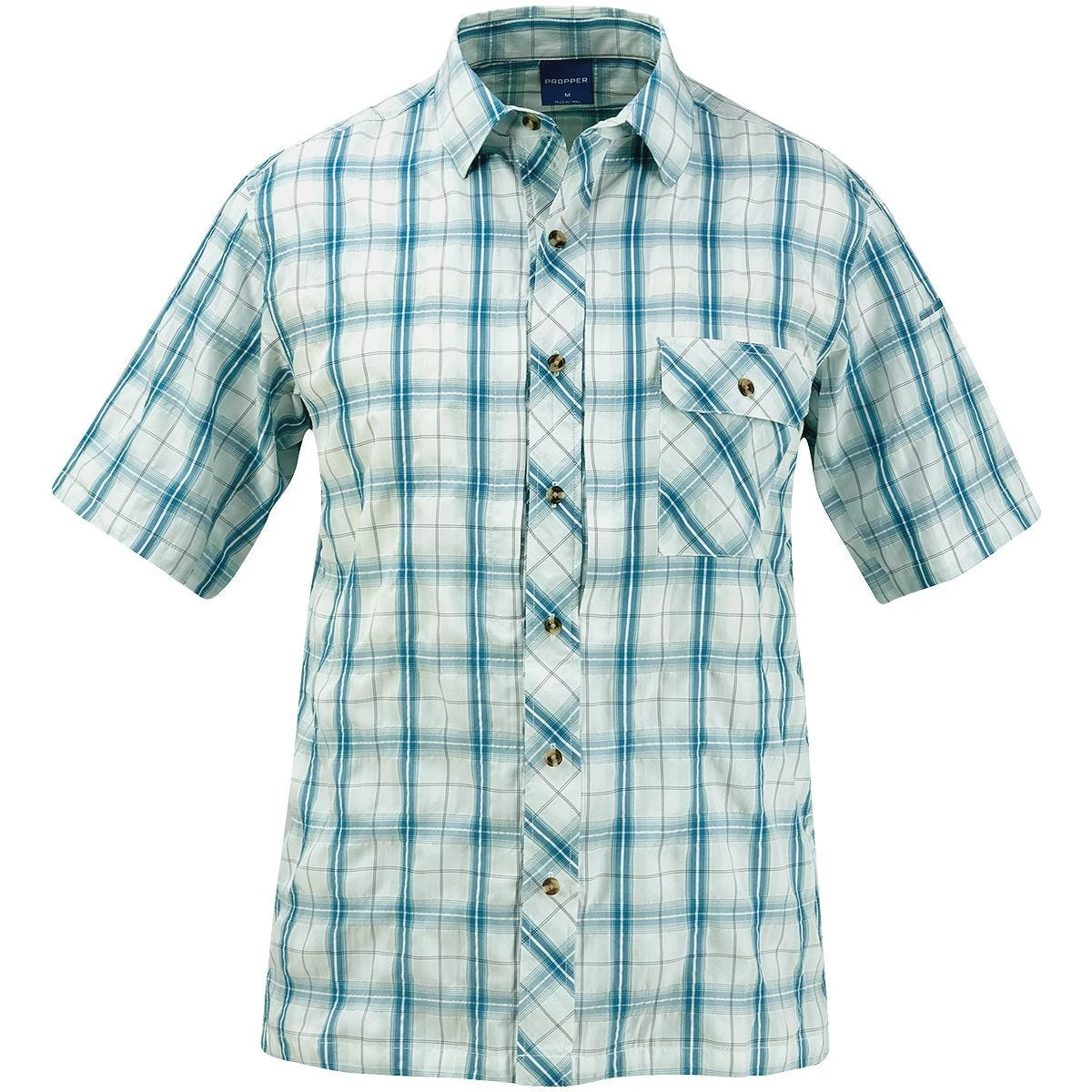 Propper Covert Button-Up Short Sleeve Shirt Mallard Plaid 1 Propper Covert Button-Up Short Sleeve Shirt Mallard Plaid