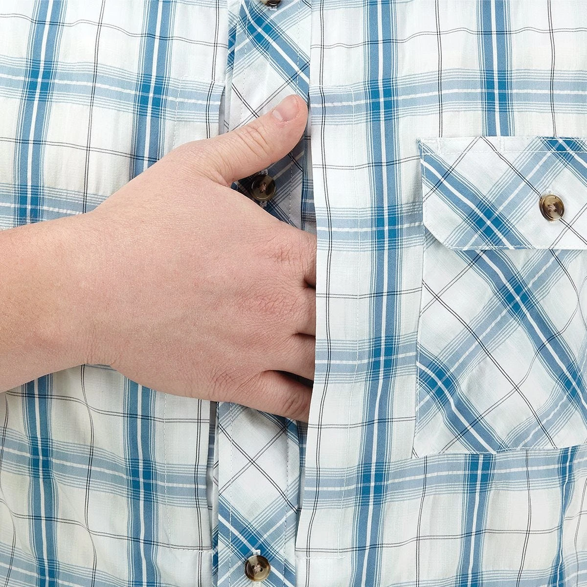 Propper Covert Button-Up Short Sleeve Shirt Mallard Plaid 2 Propper Covert Button-Up Short Sleeve Shirt Mallard Plaid - Image 2