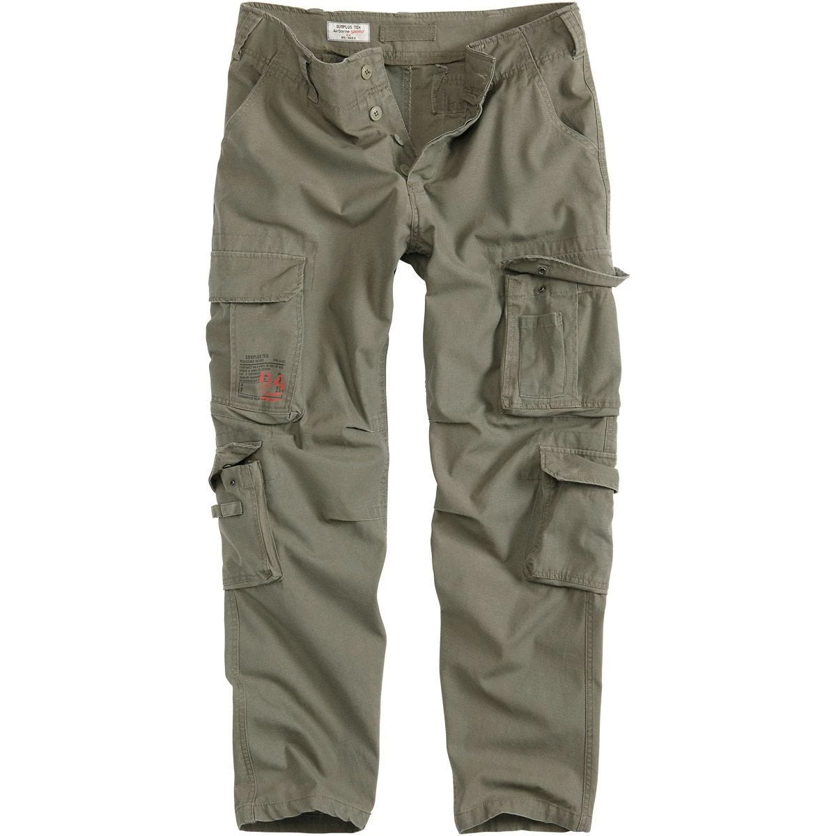 Surplus Airborne Slimmy Trousers Olive Washed 1 Surplus Airborne Slimmy Trousers Olive Washed