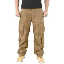 Surplus Airborne Vintage Trousers Coyote -Brandit Shop surplus airborne trousers beige 3bb 1