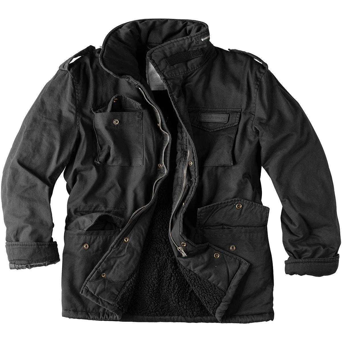 Surplus Paratrooper Winter Jacket Black Washed 1 Surplus Paratrooper Winter Jacket Black Washed