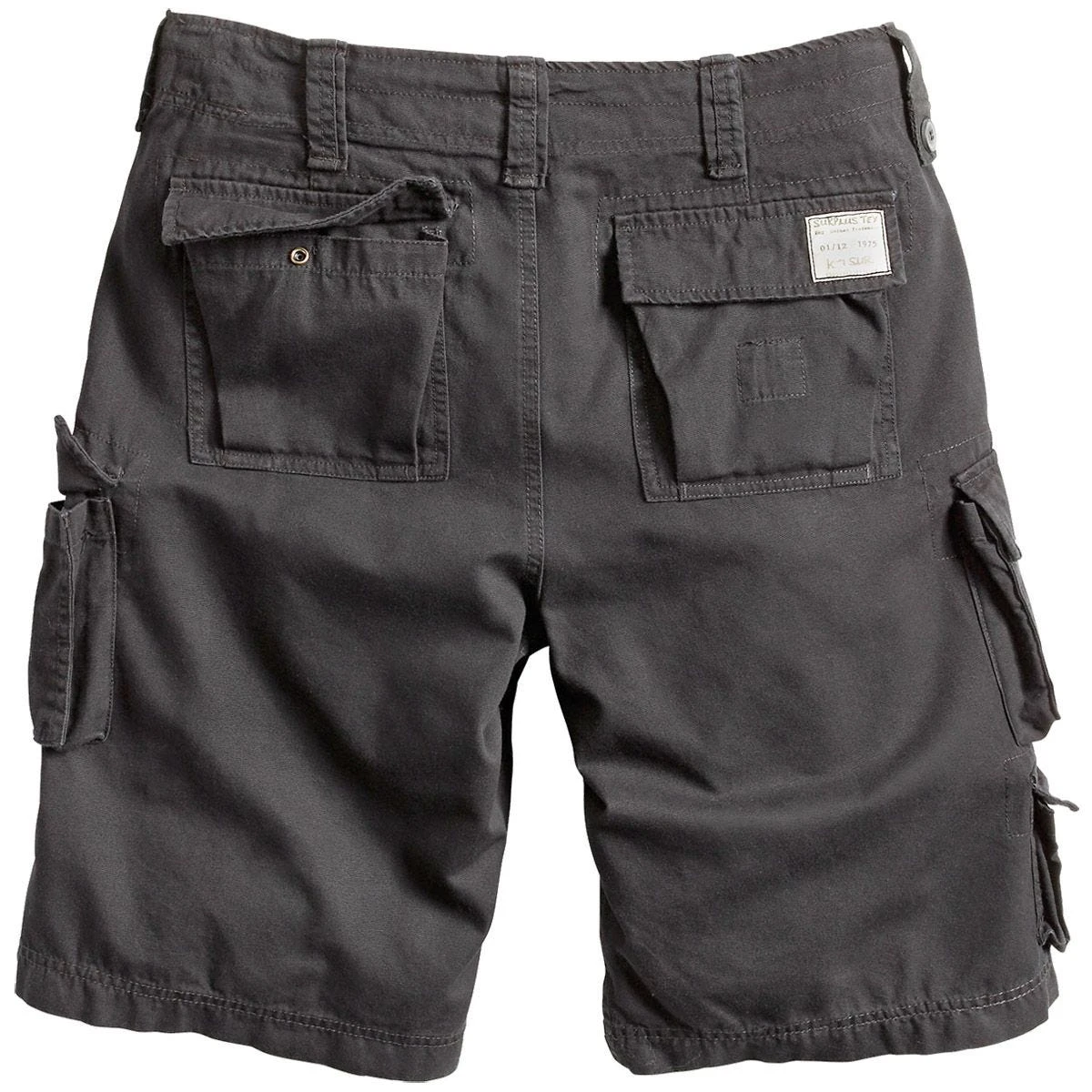 Surplus Trooper Shorts Black Washed 2 Surplus Trooper Shorts Black Washed - Image 2