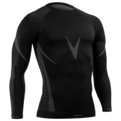 Tervel Optiline Shirt Long Sleeve Black/Grey