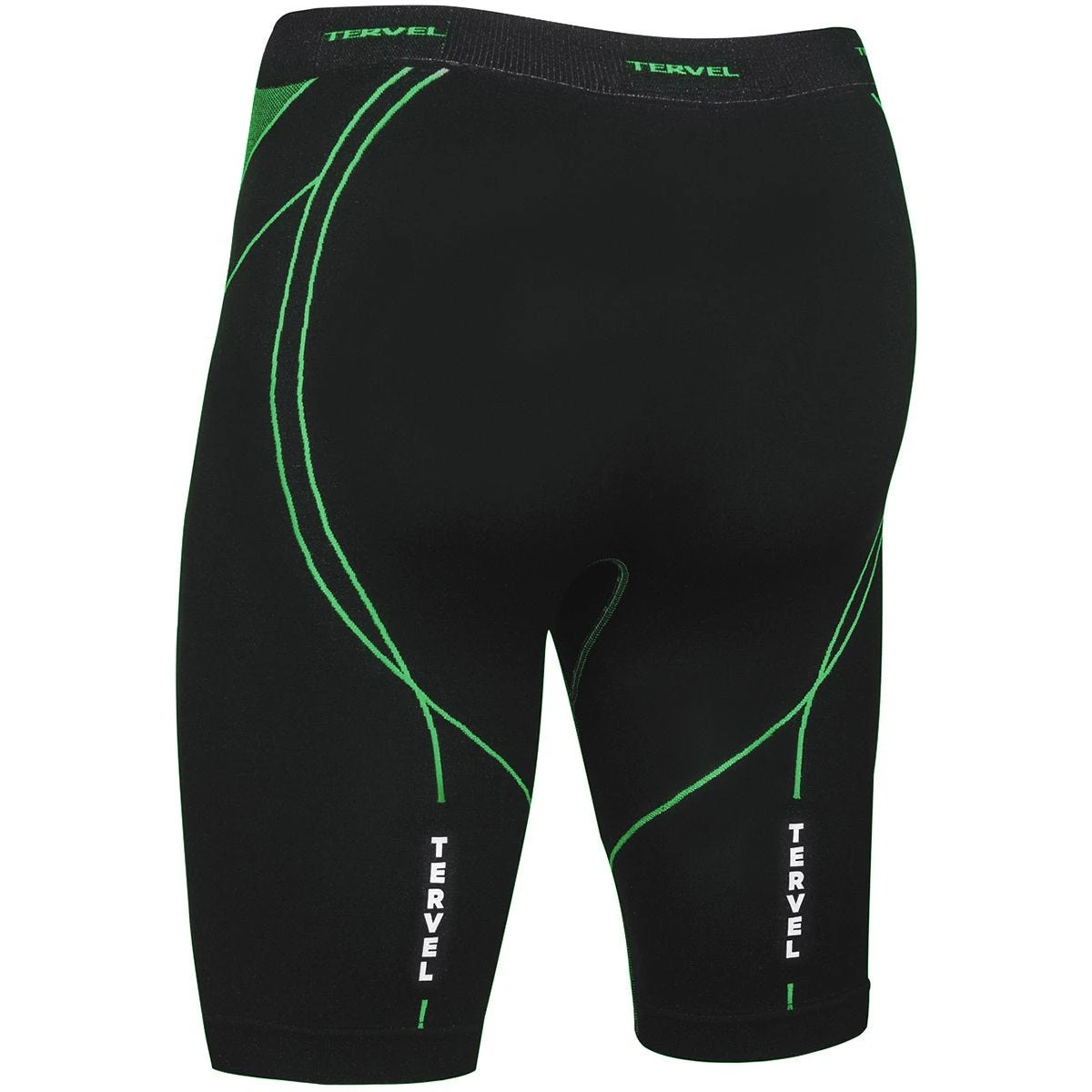 Tervel Optiline Running Shorts Black / Green 2 Tervel Optiline Running Shorts Black / Green - Image 2